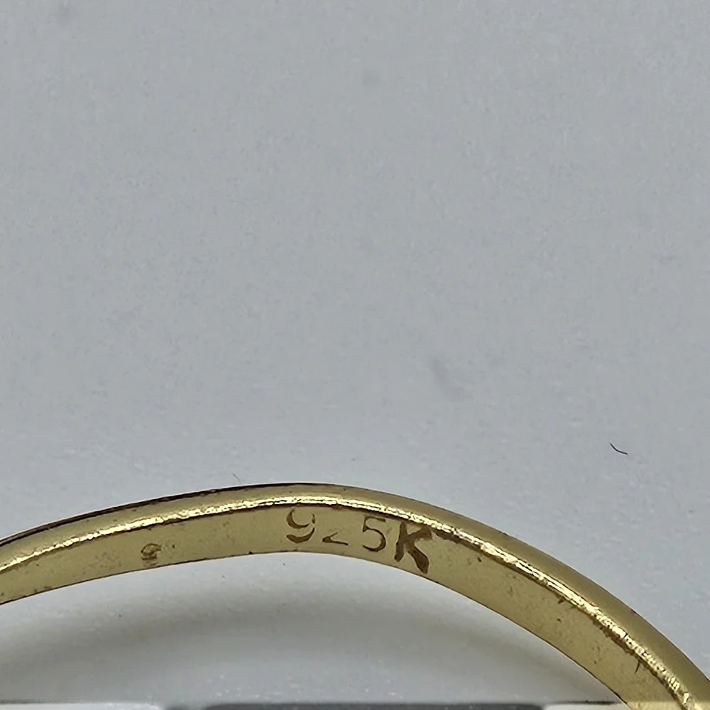 gold wash infinity ring size 6.75 stamped 925K